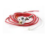 Hot End Kit M6 40mm Throat 0.4mm Nozzle Heating Tube NTC 3950 Thermistor Aluminum Block For A6 A8 E10 E12 E16 3D Printer(For 30MM Throat Kit)