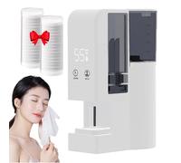 Hot Face Towel Dispenser, Hot Face Towel Heater Machine, 5-Second Automatic Heating Disposable Towels Heater, 55°C Constant Temperature for Skincare and Home Spa (with 40pcs Towel)