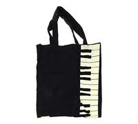Hot Fashion Black Piano Keys Music Handbag Tote Bag Shopping Bag Handbag