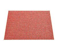 Hot Fix Rhinestone Mesh, EIMASS® Crystal Transfer Mesh, Decal, Cut Your Design (11.5cm Width x 20cm Length, Siam Red)