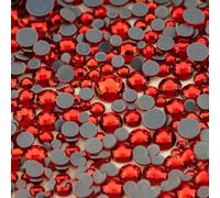 Hot-Fix SS6-SS30 Mix Size Glass Rhinestones Crystal Flatback Glitter Iron On Stones for DIY Clothes Decorations-Siam-Mix Size(hotfix)-20g
