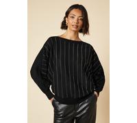 Hot Fix Stripe Jumper Dorothy Perkins Black S/M