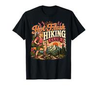Hot Flash Hiking Club Menopause Outdoors Funny Camping Walk T-Shirt