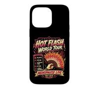 Hot Flash World Tour Menopause Humor Retro Design Case for iPhone 14 Pro Max