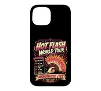 Hot Flash World Tour Menopause Humor Retro Design Case for iPhone 15
