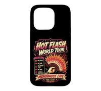Hot Flash World Tour Menopause Humor Retro Design Case for iPhone 15 Pro