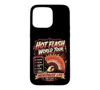 Hot Flash World Tour Menopause Humor Retro Design Case for iPhone 15 Pro Max