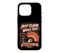 Hot Flash World Tour Menopause Humor Retro Design Case for iPhone 16 Pro