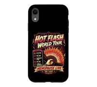 Hot Flash World Tour Menopause Humor Retro Design Case for iPhone XR