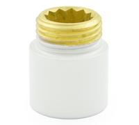 Hot Flow | 20mm Rigid Radiator Valve Extensions 1/2 inch BSP - White