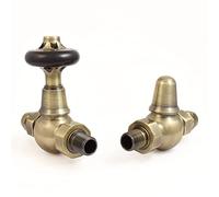 Hot Flow | Firth Traditional Manual Radiator Valve - Antique Brass (Straight Manual)