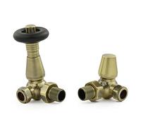 Hot Flow | Jordan Thermostatic Radiator Valve - Corner (Antique Brass)