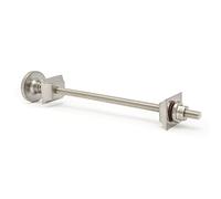Hot Flow | Luxury Radiator Wall Bracket for Cast Iron Radiator - Satin Brushed Nickel
