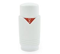 Hot-Flow Replacement TRV Head M30 x 1.5 All-White for Modern Thermostatic Radiator Valves (Drayton Compatible) Perfect for Saving Energy and Controlling Temperature.