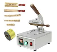 Hot Foil Stamping Machine, 200W Desktop Letterpress with LCD Display, Adjustable Temperature 45-280°C, Ideal for Leather and Cloth Embossing