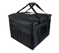 Hot Food Bag For Pizza, Takeaway, Restaurant, Picnic, Indian, Chinese, Kebabs, Catering, Delivery Bag, Thermal Insulated 45x45x35cm HFB70L - Black