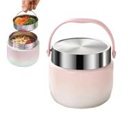 Hot Food Container - 1200ml Stainless, Steel Insulated Lunch, Leak Proof Portable Meal Storage Case, Double Wall Thermal Warming Bowl | Travel Dinner Holder Outdoor Box for Fishing Beach Picnic