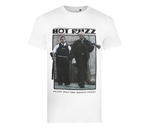 Hot Fuzz - Big COPS - Mens T-Shirt - White - XLG