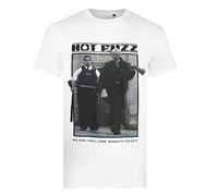 Hot Fuzz Men's Big Cops T-Shirt, White, Large
