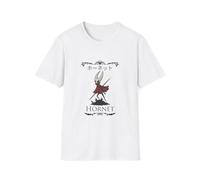Hot Game Hollow Knight Silksong T-Shirt - Gaming Tee, Video Game Gift, Casual Gamer Apparel, Unisex Indie Graphic Top (White,XL)
