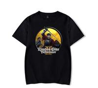 Hot Game Kingdom Come Deliverance II T-Shirt Merch Men Short Sleeve Women Funny Tee Unisex Harajuku Tops (Black,M)