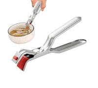 Hot Game Plate Clip - 2.68 Inch Gripper Clamp with Non-Slip Handle, Heat Resistant Pan Holder - Tool | Kitchen Utensil Grabber for Air Fryers Steamer Ovens Cookware Serving Dining Table