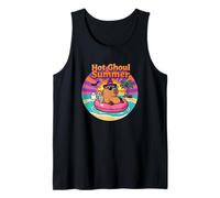 Hot Ghoul Summer Capybara Funny Halloween Summer Tank Top