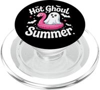 Hot Ghoul Summer Flamingo Ghost Summerween PopSockets PopGrip for MagSafe