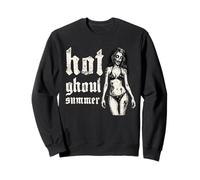 Hot Ghoul Summer Funny Grunge Emo Occult Goth Beach Vacation Sweatshirt