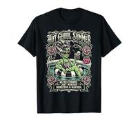 Hot Ghoul Summer Goth Roses Summerween T-Shirt