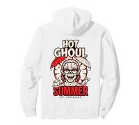 Hot Ghoul Summer Punk Skull Spooky Goth Summerween Pullover Hoodie