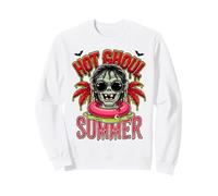 Hot Ghoul Summer Punk Skull Spooky Goth Summerween Sweatshirt