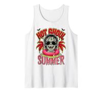 Hot Ghoul Summer Punk Skull Spooky Goth Summerween Tank Top