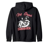 Hot Ghoul Summer Witch Summerween Zip Hoodie
