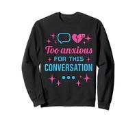 Hot Girl Anxiety Glam Therapy Humor Overthinking Aesthetic Sweatshirt