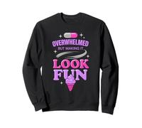 Hot Girl Anxiety Glam Therapy Humor Overthinking Aesthetic Sweatshirt