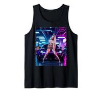 Hot Girl on T-Shirt for Men - Sexy Blonde Bombshell & Car Tank Top