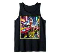 Hot Girl on T-shirt for Men - Sexy Blonde Girl & Exotic Car Tank Top