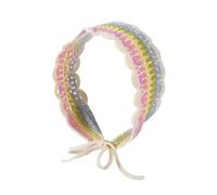 Hot Girl Stripe Pattern Hairband Crochet Ethnic Style Headband Adjustable Length