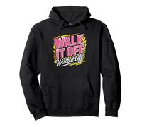 Hot Girl Walk Off Attitude Humor Women Distressed Away Pullover Hoodie