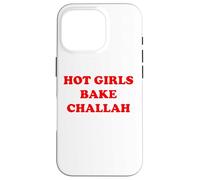 Hot Girls Bake Challah Baking Jewish Shabbat Candles Shalom Case for iPhone 16 Pro