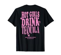 HOT GIRLS DRINK TEQUILA X LIVELIFE Clo - JGA Party BACKPRINT T-Shirt