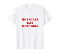 Hot Girls Eat Hot Dogs Hotdog Lovers BBQ Girls Trip July 4TH T-Shirt