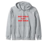 Hot Girls Eat Hot Dogs Hotdog Lovers BBQ Girls Trip July 4TH Zip Hoodie