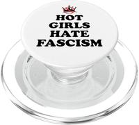 Hot Girls Hate Fascism Resist Anti Fascism Fall of Fascism PopSockets PopGrip for MagSafe
