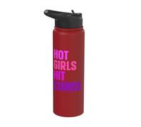 Hot Girls Hit Curbs Driver Meme Stainless Steel Insulated Water Bottle