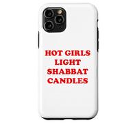 Hot Girls Light Shabbat Candles Good Shabbos Challah Shalom Case for iPhone 11 Pro