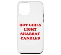 Hot Girls Light Shabbat Candles Good Shabbos Challah Shalom Case for iPhone 12 mini