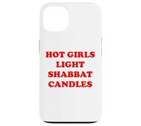 Hot Girls Light Shabbat Candles Good Shabbos Challah Shalom Case for iPhone 13