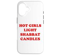 Hot Girls Light Shabbat Candles Good Shabbos Challah Shalom Case for iPhone 16